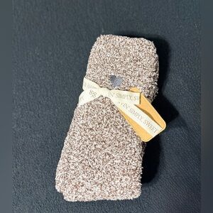 Simply Southern Cozy Brown Textured Camper Socks